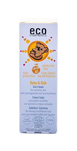 Eco Cosmetics - Protector solar F45 Bebé y niños, EcoCosmetics 50ml