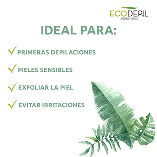 Ecodepil Manopla Depilación Natural sin Dolor Dedín Facial 5 Recambios 5/6 meses | Eliminación de Vello Zonas Pequeñas