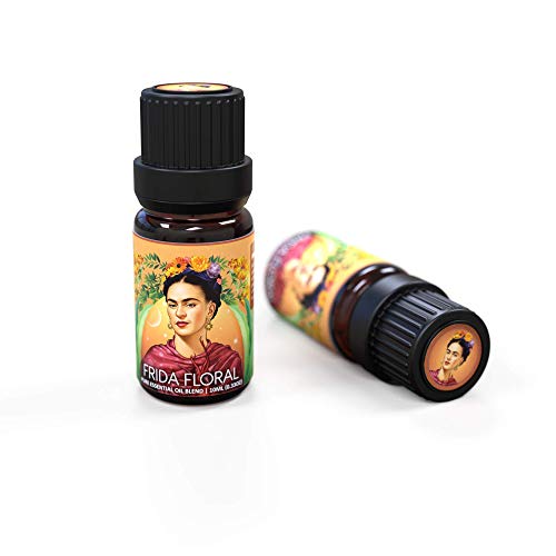 Ecodrop - Aceite esencial puro Frida Floral para mente, cuerpo y piel, mezcla de 5 aceites (lavanda, ylang-ylang, palmarosa, mandarina, limón) con suaves notas florales y cítricas, 10ml
