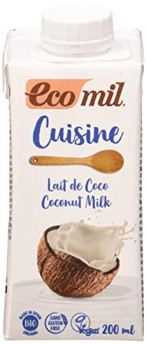 EcoMil Cuisine Coco, Crema de Coco para cocinar - 200 ml