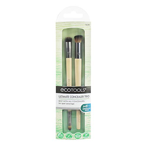 EcoTools® - Juego con brochas para maquillaje de ojos, incluye una brocha doble