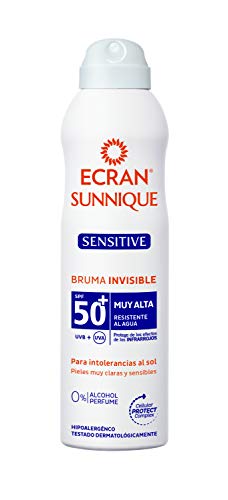 Ecran Sunnique Sensitive, Bruma Solar para Pieles Muy Claras, Sensibles e Intolerantes al Sol, con SPF50+ - Formato Familiar de 300 ml