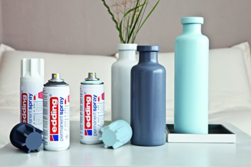 edding 5200-994 - Spray de pintura acrílica de 200 ml, secado rápido sin burbujas, laca transparente brillo