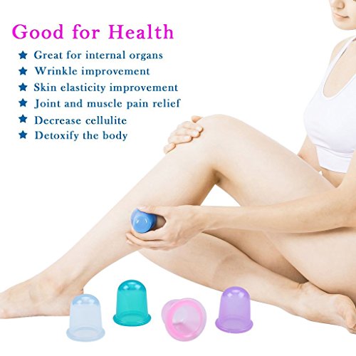 Edealing 1PCS Pequeño Copas cuerpo anti celulitis de vacío de silicona masaje con ventosas Copas Cuidado de la Salud