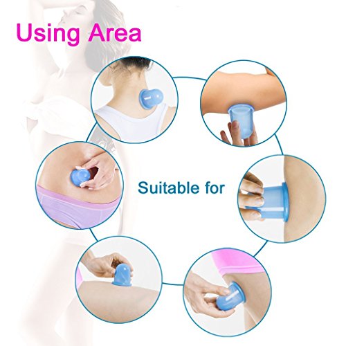 Edealing 1PCS Pequeño Copas cuerpo anti celulitis de vacío de silicona masaje con ventosas Copas Cuidado de la Salud