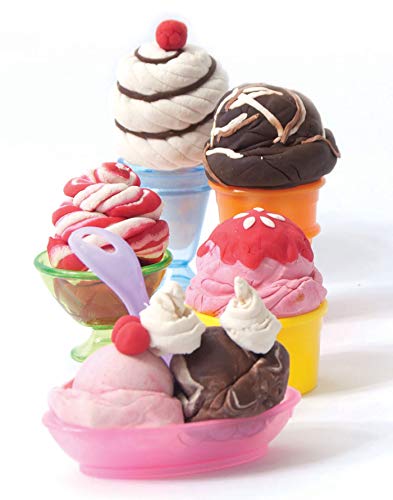 Educa Borras - Plastilina Tutti Frutti Set Deluxe Fábrica de Helados, 3 masas moldeables (17540)