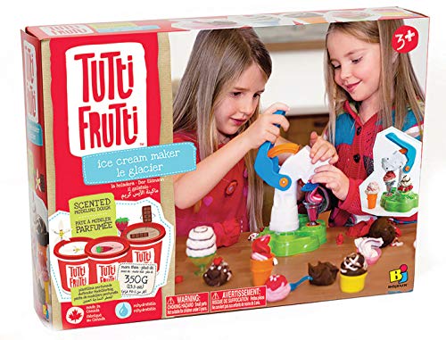 Educa Borras - Plastilina Tutti Frutti Set Deluxe Fábrica de Helados, 3 masas moldeables (17540)