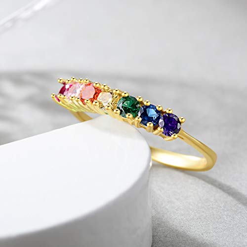 EE Mujer Unisex 0.925 plata de ley cuadrada redonda Cubic Zirconia