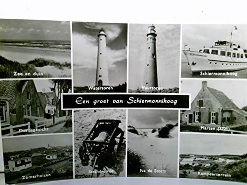 Een groet van Schiermonnikoog. Alte Mehrbild AK s/w. gel. ca 1965. 10 versch. Ansichten, Holland