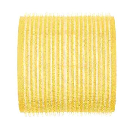 EFALOCK - Velcro de los bigudíes, 66 mm, 2 paquetes de 6 unidades, color: amarillo