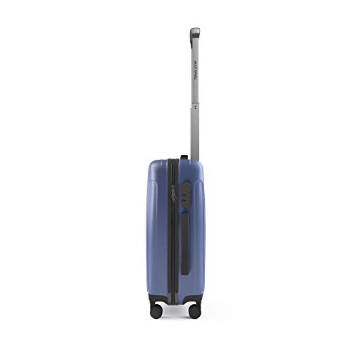 Eglemtek ABS Maleta Equipaje de mano cabina rígida ligera con 4 ruedas, 55cm ,trolley cáscara dura color azul