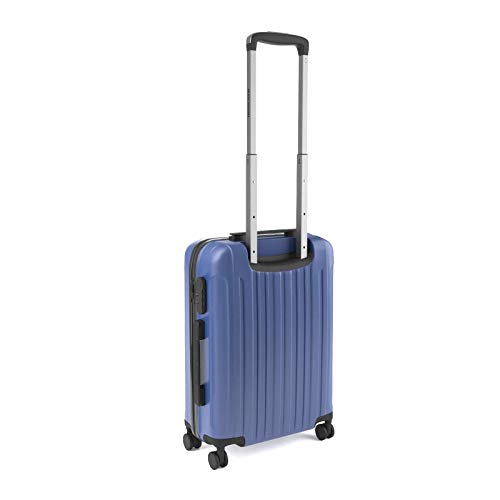 Eglemtek ABS Maleta Equipaje de mano cabina rígida ligera con 4 ruedas, 55cm ,trolley cáscara dura color azul