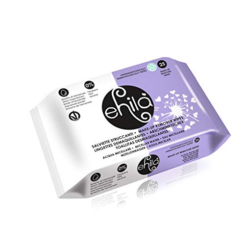 Ehilà - Toallitas Desmaquillantes con Agua Micelar y Extracto de Hamamelis - Caja de 12 paquetes (Total 300 Toallitas)