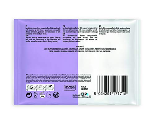 Ehilà - Toallitas Desmaquillantes con Agua Micelar y Extracto de Hamamelis - Caja de 12 paquetes (Total 300 Toallitas)