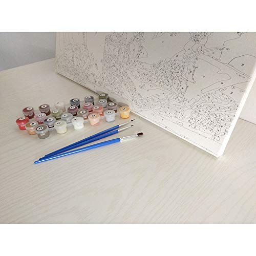 Eileen Ford Marco DIY águila Animales DIY Pintura por números Imagen de acrílico Arte de la Pared Pintura de la Lona decoración del hogar 40x50cm-40cmx50cm DIY Enmarcado