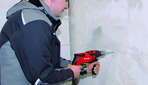 Einhell TC-ID 1000 E Taladro Percutor (1010 W, capacidad de perforación Ø madera 32 mm, concreto 16 mm, metal 13 mm, tope de profundidad de metal)