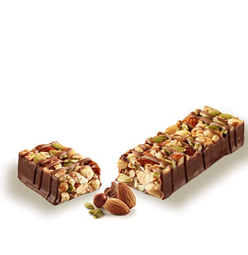 El Almendro - Barritas de Almendra y Chocolate con Leche -10x25 gr - Sin Gluten - Sin Aceite de Palma - Alto Contenido en Fibra