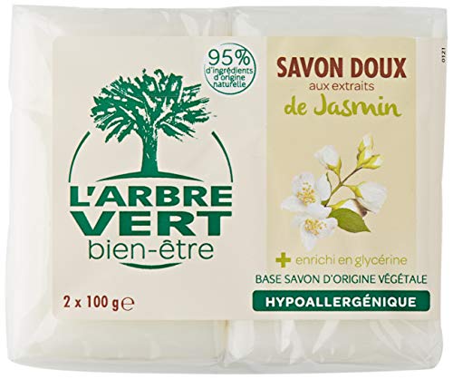 El árbol verde jabón sólido jazmín, 100 G