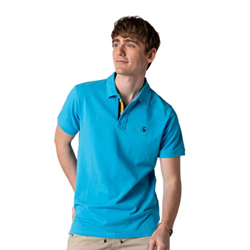 El Ganso 1100s190029 Polo, Azul Royal Claro, S para Hombre