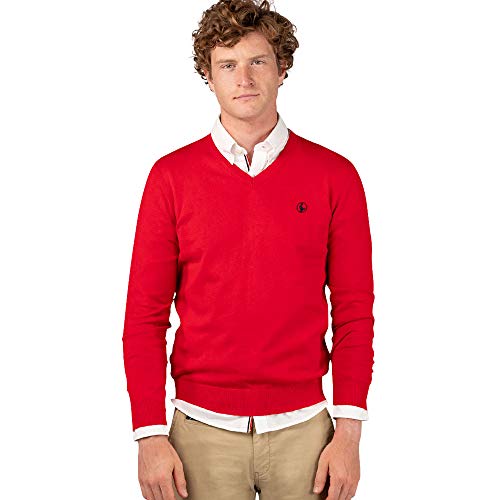 El Ganso CASUAL 1 Jersey, Rojo (Rojo 0004), Small para Hombre