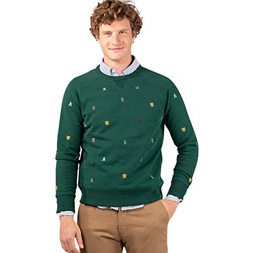 El Ganso Casual 1 Sudadera, Verde (Verde 0012), XX-Large para Hombre