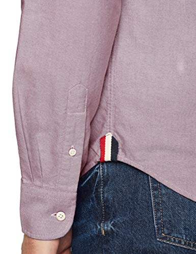 El Ganso Oxford Liso Camisa Casual, Rojo (Rojo), XX-Large (Tamaño del Fabricante:XXL) para Hombre