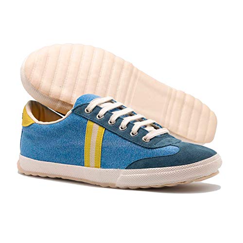 El Ganso Zapatillas Deportivas para Hombre. Match, Berliner y Low-Top. Sneaker Walking Unisex (42 EU, Match Washed Canvas Azul)