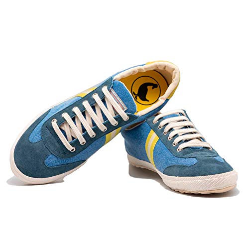 El Ganso Zapatillas Deportivas para Hombre. Match, Berliner y Low-Top. Sneaker Walking Unisex (42 EU, Match Washed Canvas Azul)