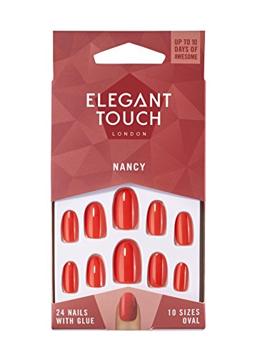 Elegant Touch Et polish nails - nancy (red) (oval) 30 g