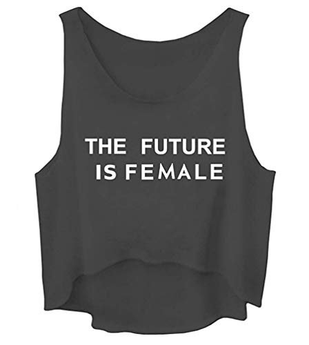 Eletina candy Future is Female - Camiseta de tirantes para mujer, diseño de letra «El futuro es mujer»