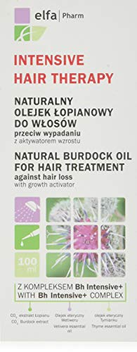 Elfa Pharm Tratamiento intensivo para el cabello, aceite natural de bardana para tratamiento para el cabello, 100 ml