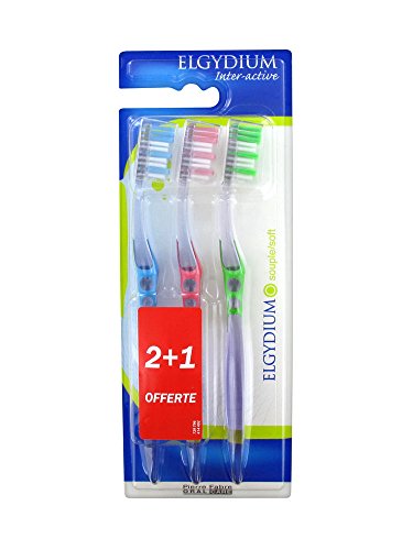 Elgydium Cepillo a dientes Interactive suave – Juego de 2 + 1 Offerte