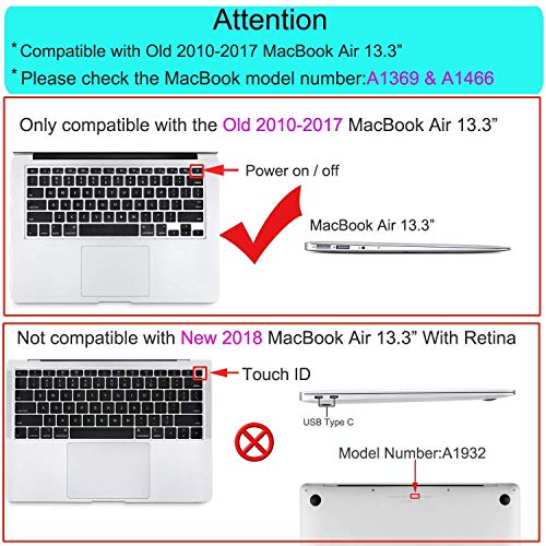 [Elige el Modelo Correcto] Carcasa rígida de Cuerpo Completo Compatible con MacBook, Día Internacional de la Paz, Moda Hipster Old Air 13 (2010-2017)