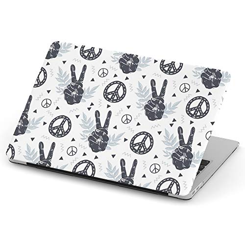 [Elige el Modelo Correcto] Carcasa rígida de Cuerpo Completo Compatible con MacBook, Día Internacional de la Paz, Moda Hipster Old Air 13 (2010-2017)