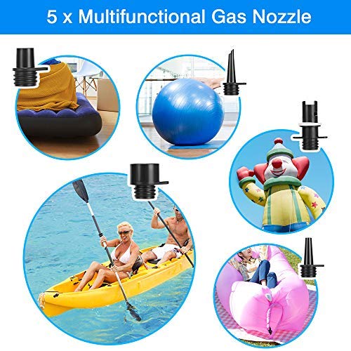 Elikliv 12V Max 20 Psi Inteligente Hinchable Bomba, Eléctrico Bomba Aire Dual Stage Para Exterior Paleta Tabla, Alta Presión Barco Inflable Bomba