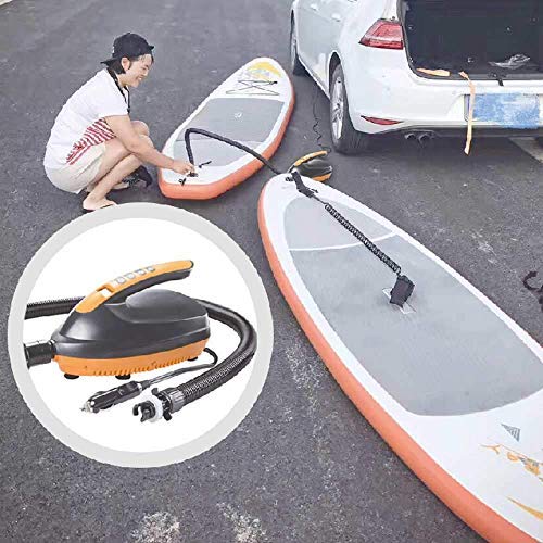 Elikliv 12V Max 20 Psi Inteligente Hinchable Bomba, Eléctrico Bomba Aire Dual Stage Para Exterior Paleta Tabla, Alta Presión Barco Inflable Bomba