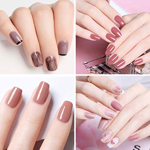 Elite99 Esmalte Semipermanente UV LED 6pcs Kit Uñas de Gel Pintauñas con Base y Top Coat Semipermanente Esmalte de Uñas Soakoff Manicura - 002