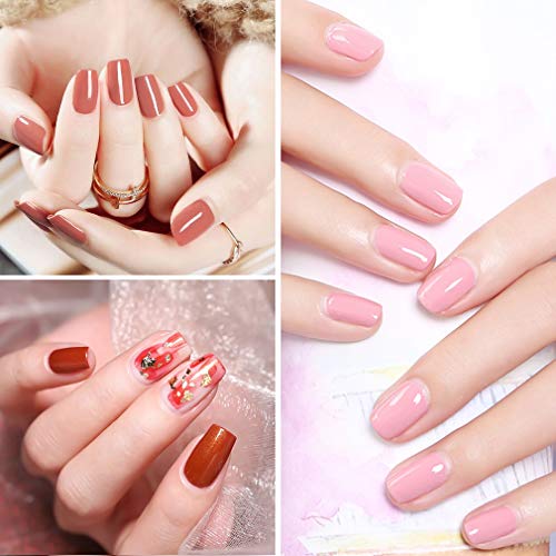 Elite99 Esmaltes Semipermanentes de Uñas en Gel UV LED, 5 Colores de San Valentín en Caja de Regalo 10ML 007