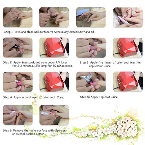 Elite99 Esmaltes Semipermanentes de Uñas en Gel UV LED de Color Neon, 6pcs Kit de Esmaltes de Uñas 10ml 005