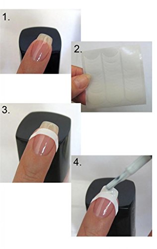 Elite99 Kit Manicura Francesa Uñas de Gel Polish Esmalte Semipermanente Color Gel Top y Base Coat 4pcs Laca Soak Off Top Coat Base Coat UV LED Manicura Arte 15ml