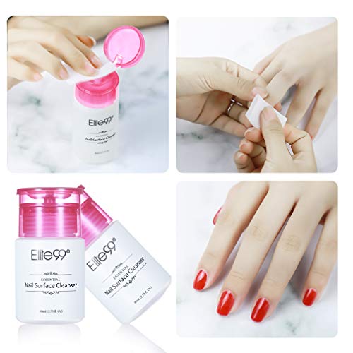Elite99 Removedor de Esmaltes Permanentes, Quitaesmaltes de Uñas en Gel, Limpiador de Uñas Semipermanentes Cleanser 80ml