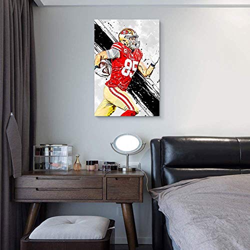 Elliot Dorothy San Francisco 49ers Die Hard Fan Wall Art for Bedroom Wall Decor for Home Kitchen Office Modern 24"x36", Unframed/Frameable