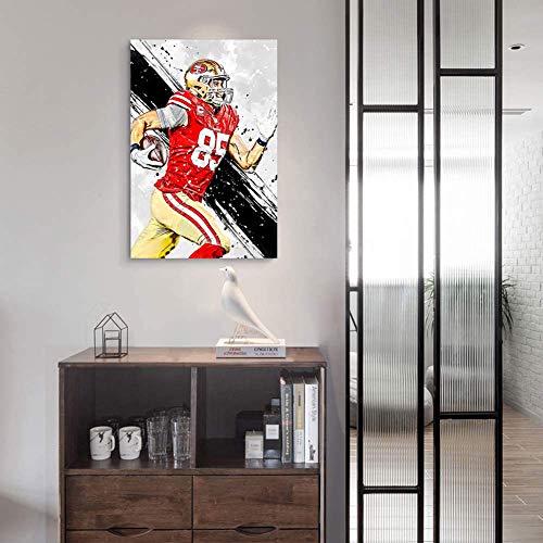 Elliot Dorothy San Francisco 49ers Die Hard Fan Wall Art for Bedroom Wall Decor for Home Kitchen Office Modern 24"x36", Unframed/Frameable