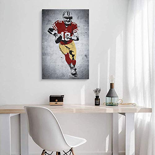Elliot Dorothy San Francisco 49ers Jimmy Garoppolo 10 Wall Art for Bedroom Wall Decor for Home Kitchen Office Modern 24"x36", Unframed/Frameable
