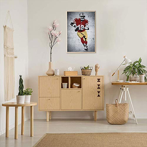 Elliot Dorothy San Francisco 49ers Jimmy Garoppolo 10 Wall Art for Bedroom Wall Decor for Home Kitchen Office Modern 24"x36", Unframed/Frameable