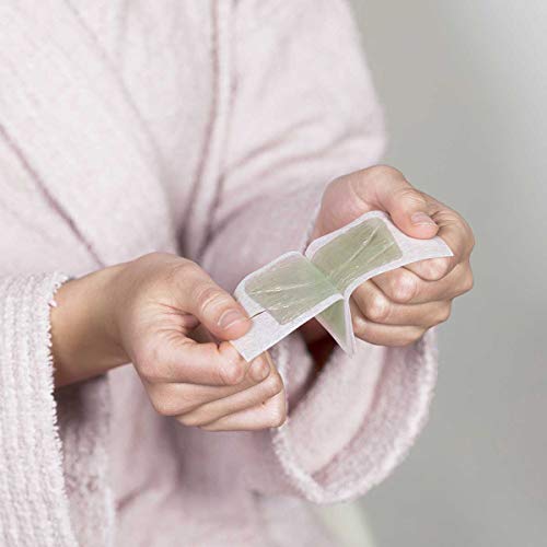 Elmaris tiras depilatorias faciales | 15 ampollas de cejas + 15 ampollas de bigote (60 tiras) | Preciso y rápido | Indoloro y duradero | Aplicación fácil