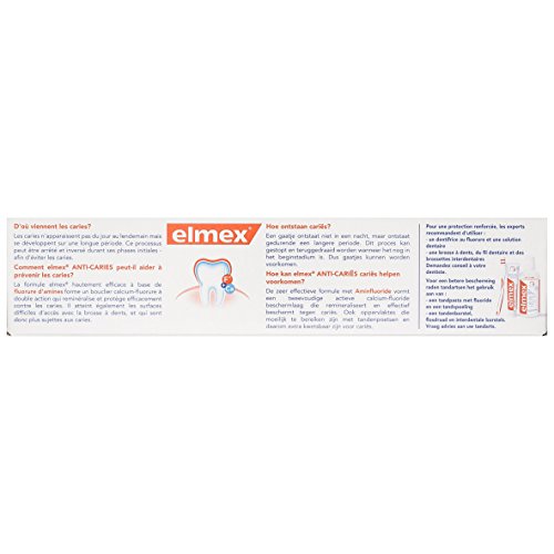 Elmex AC - Pasta de dientes anticaries, tubo 75 ml