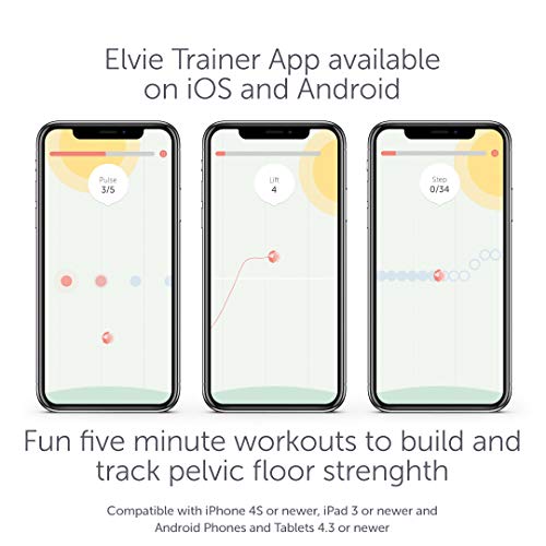 Elvie Trainer - Ejercitador de suelo pélvico, fortalece y tonifica tu suelo pélvico para mejorar el control de la vejiga