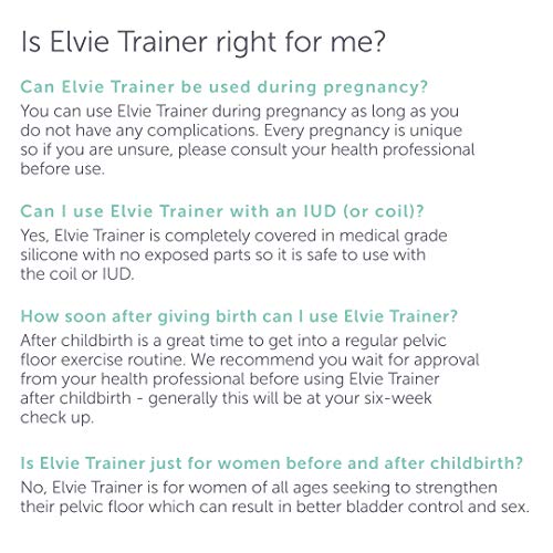 Elvie Trainer - Ejercitador de suelo pélvico, fortalece y tonifica tu suelo pélvico para mejorar el control de la vejiga