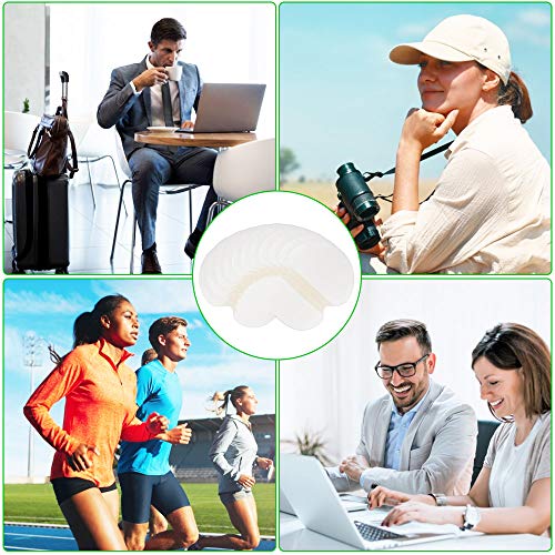 EMAGEREN Almohadillas Sudor, 60 piezas Almohadillas Absorbentes Axilas Desechables, Súper Absorbente, No Visibles, Suave para Absorción Sudor y Reducir Olor, Pegar en Camisetas, Camisas, Faldas